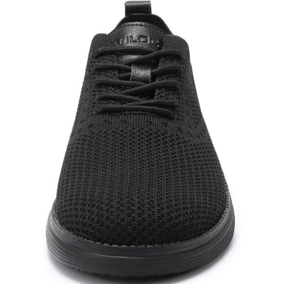 🆕VILOCY Men's All Black Casual Dress Oxfords Business Mesh Breathable Sneakers - Picture 5 of 10